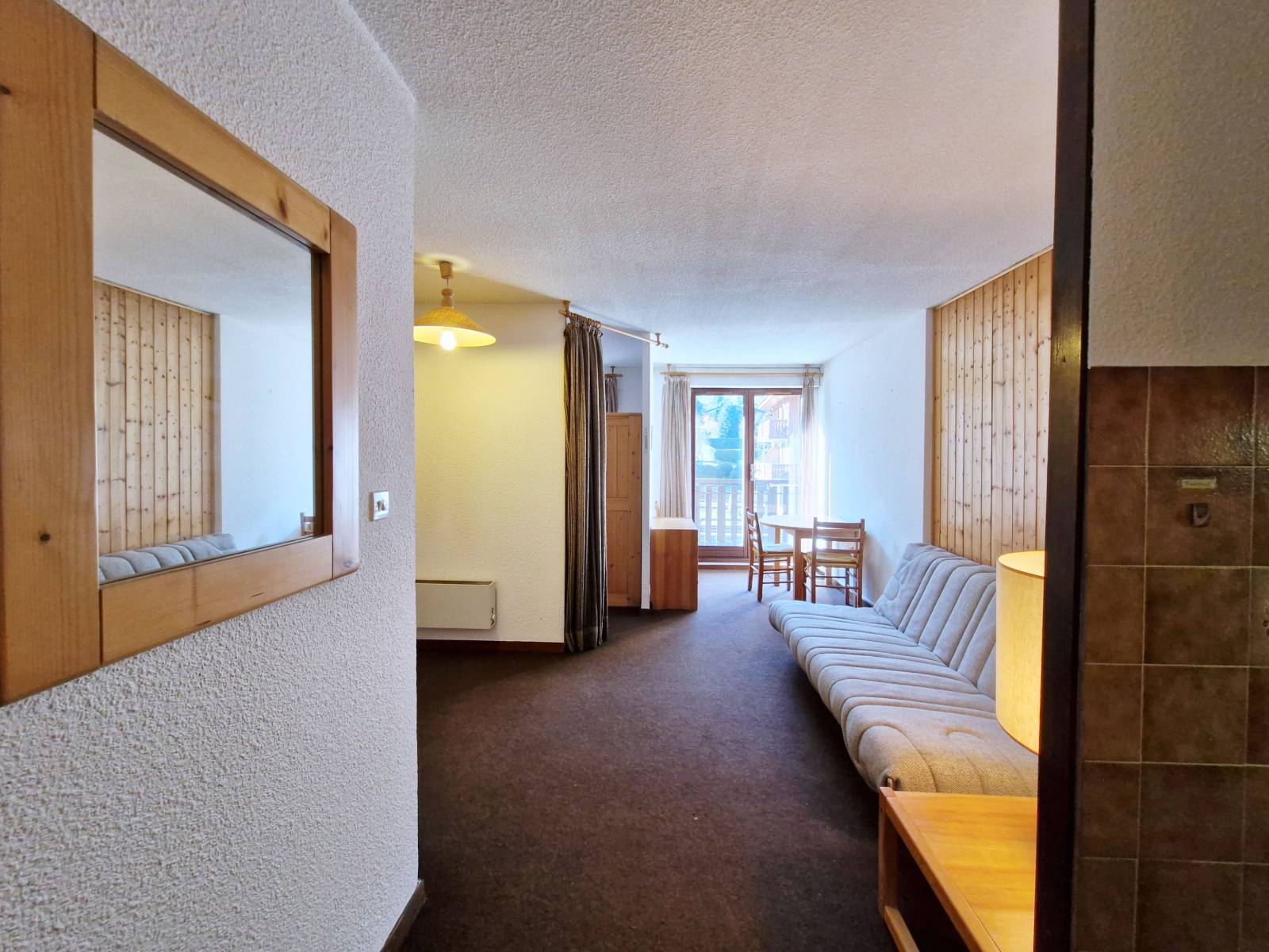 Appartement 2 pièces, 1 chambre à vendre au centre des Houches 74310 avec vue panoramique sur la chaîne du Mont Blanc