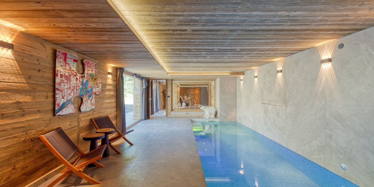 chalet avec piscine à argentiere, chamonix