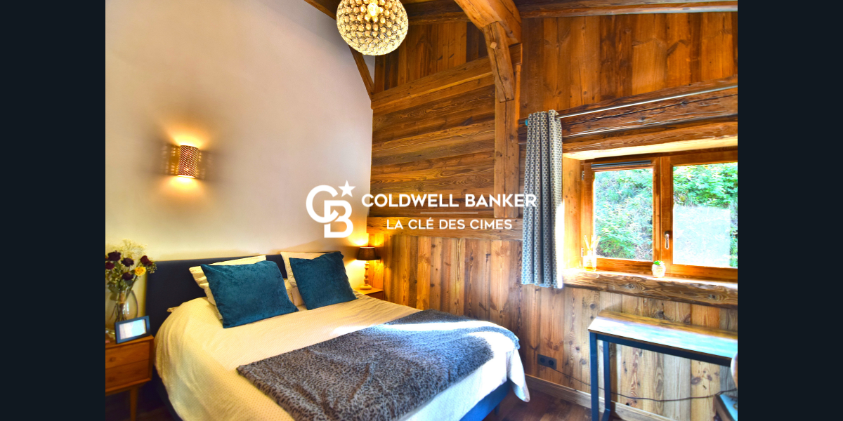 Cadre idyllique pour ce chalet aux houches