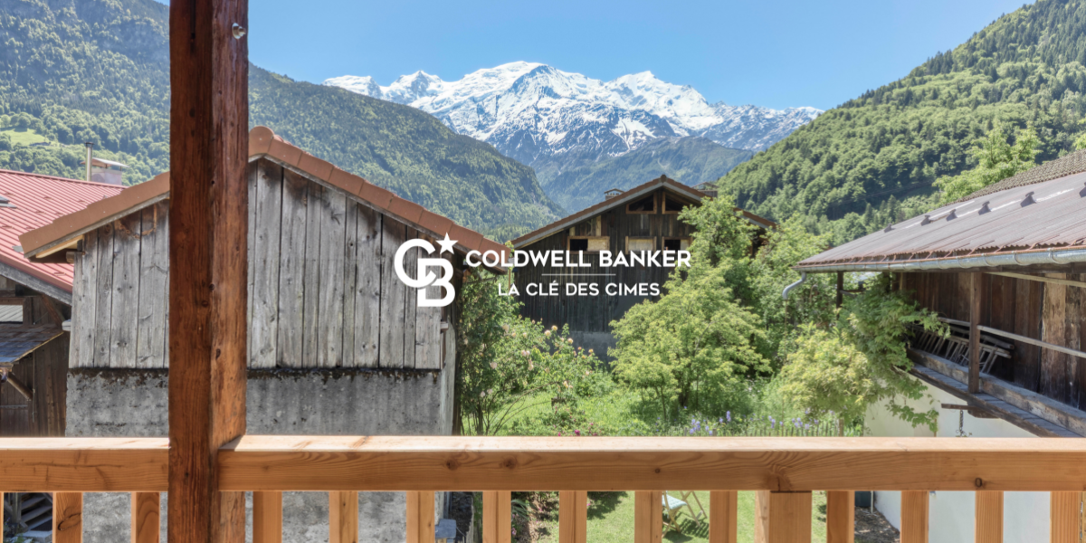 Maison Servoz avec vue massif du Mont Blanc