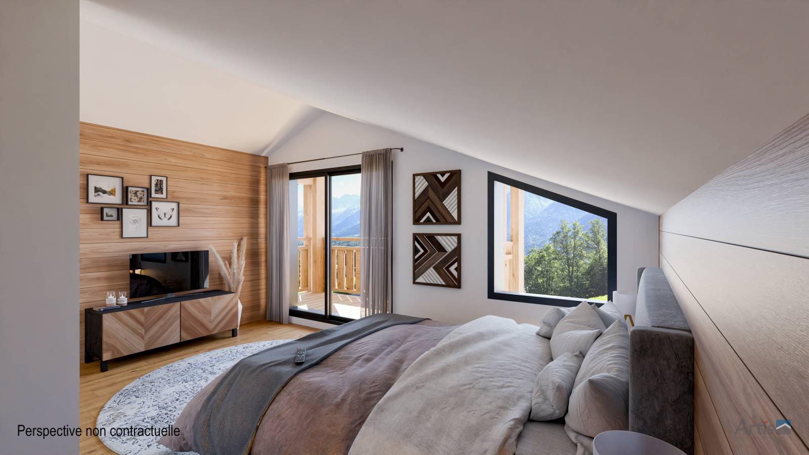 chalet avec 4 chambres aux houches