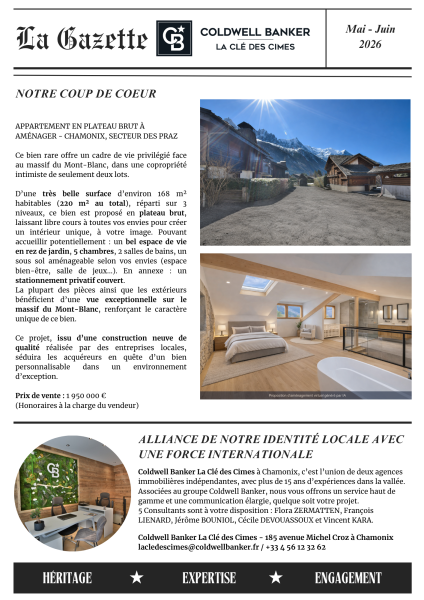 Gazette Coldwell banker la clé des cimes mai-juin