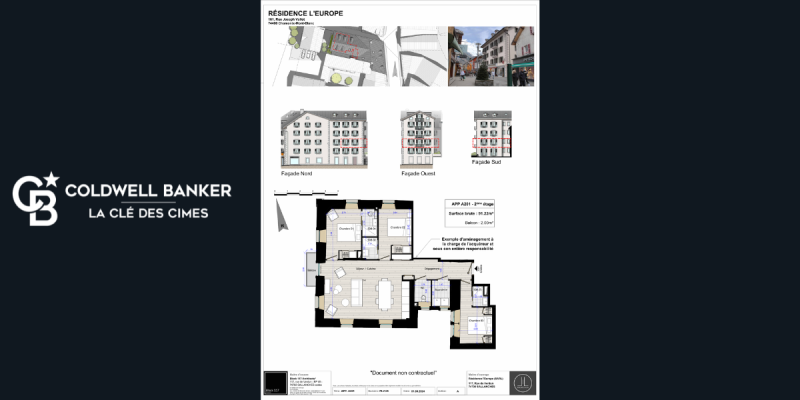 Appartement en plateau brut à Chamonix Mont Blanc