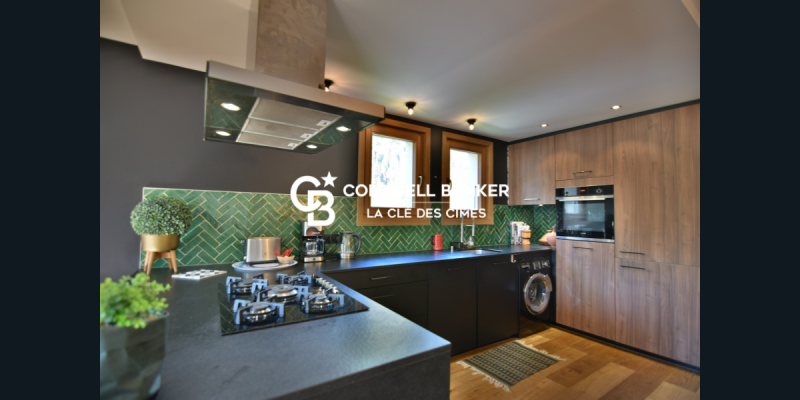 appartement avec cuisine rénovée et equipée à chamonix